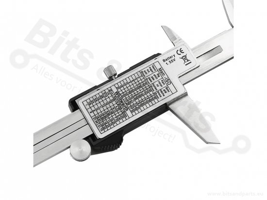 Schuifmaat digitaal 150mm 0,01mm resolutie RVS